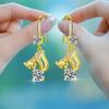 Original Net Red Fox Ear Hook Female Ins Niche Design Earrings Fashion Earrings