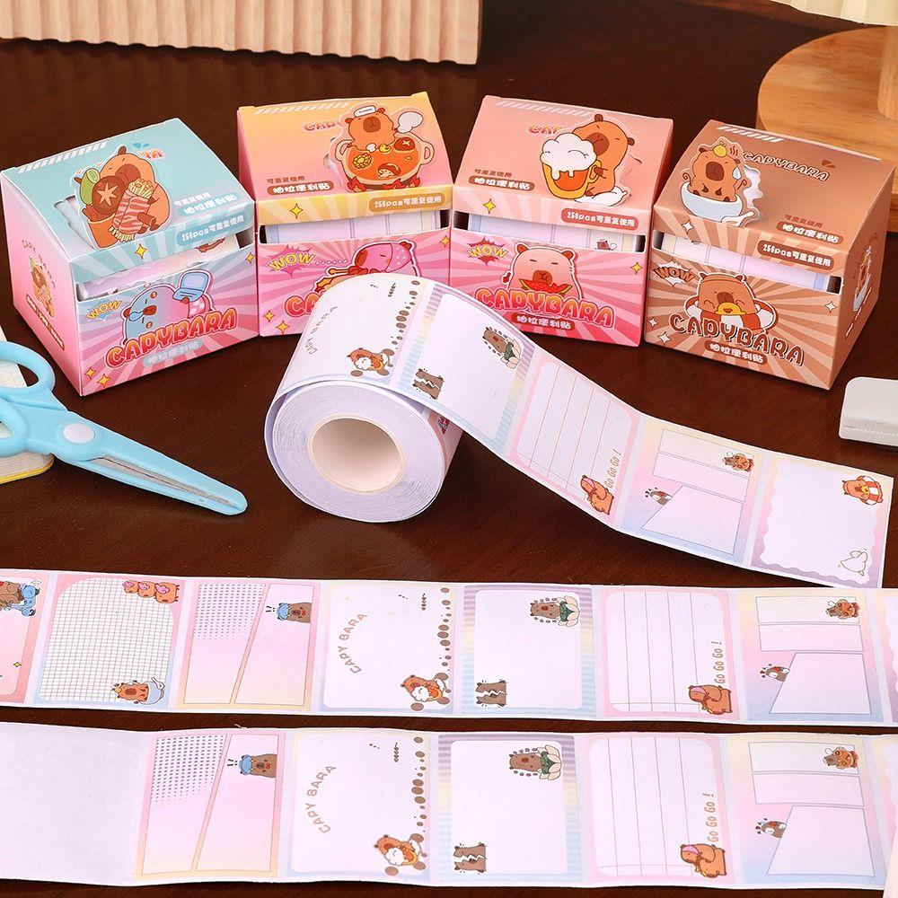 

Список дел Капибара тянет липкую заметку Декоративный блокнот Капибара для школьного офиса Style D