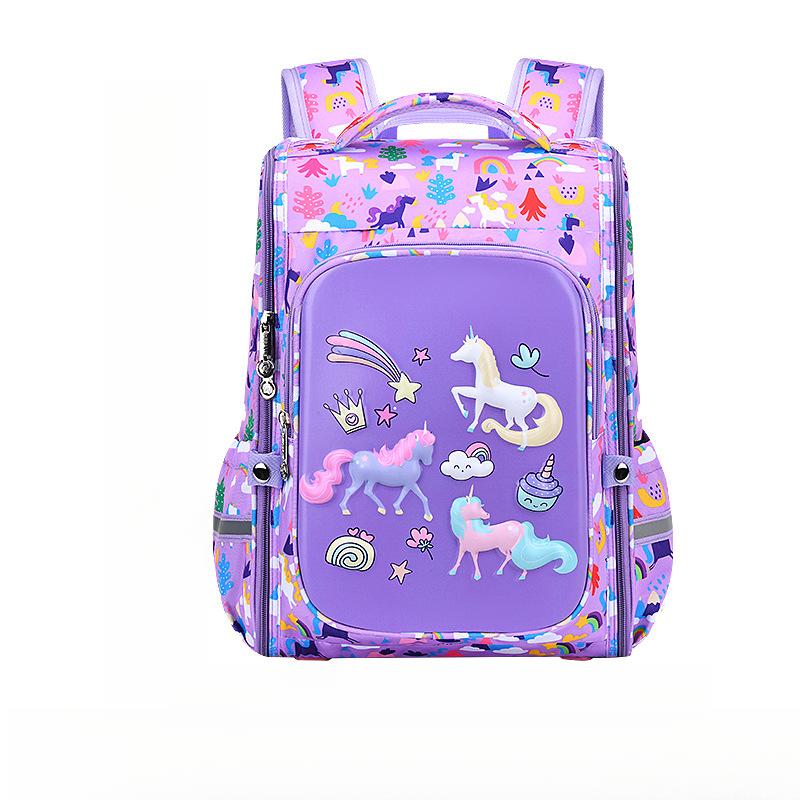 NewCartoon School Bag for Primary School Students, Boys' Integrated Large Capacity Children's Bag