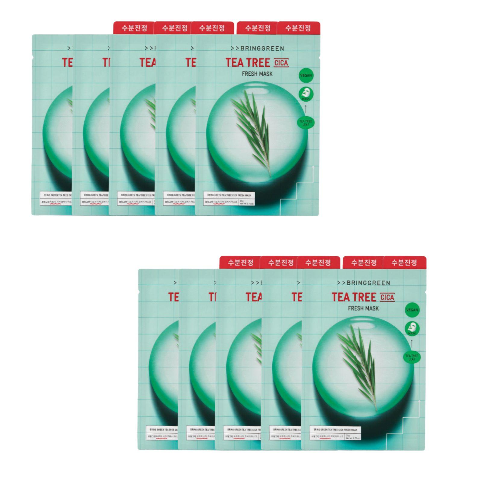 Bring Green Tea Tree CIca Fresh Mask 20ml(0.67 fl. oz) 10ea Tea Tree Cica