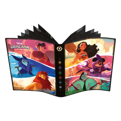 

Disney Lorcana 9-Pocket Twinkling Skies Portfolio Card Game, (5-Pack Set)