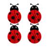 4pcs Ladybug Party Decorations Ladybug Love Bug Honeycomb Craft Kit Lady Bug Table Decor Honeycomb Centerpieces Love Bug Table Topper