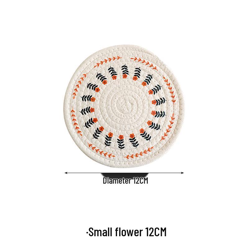 Nordic Cotton Linen Printed Coaster Set