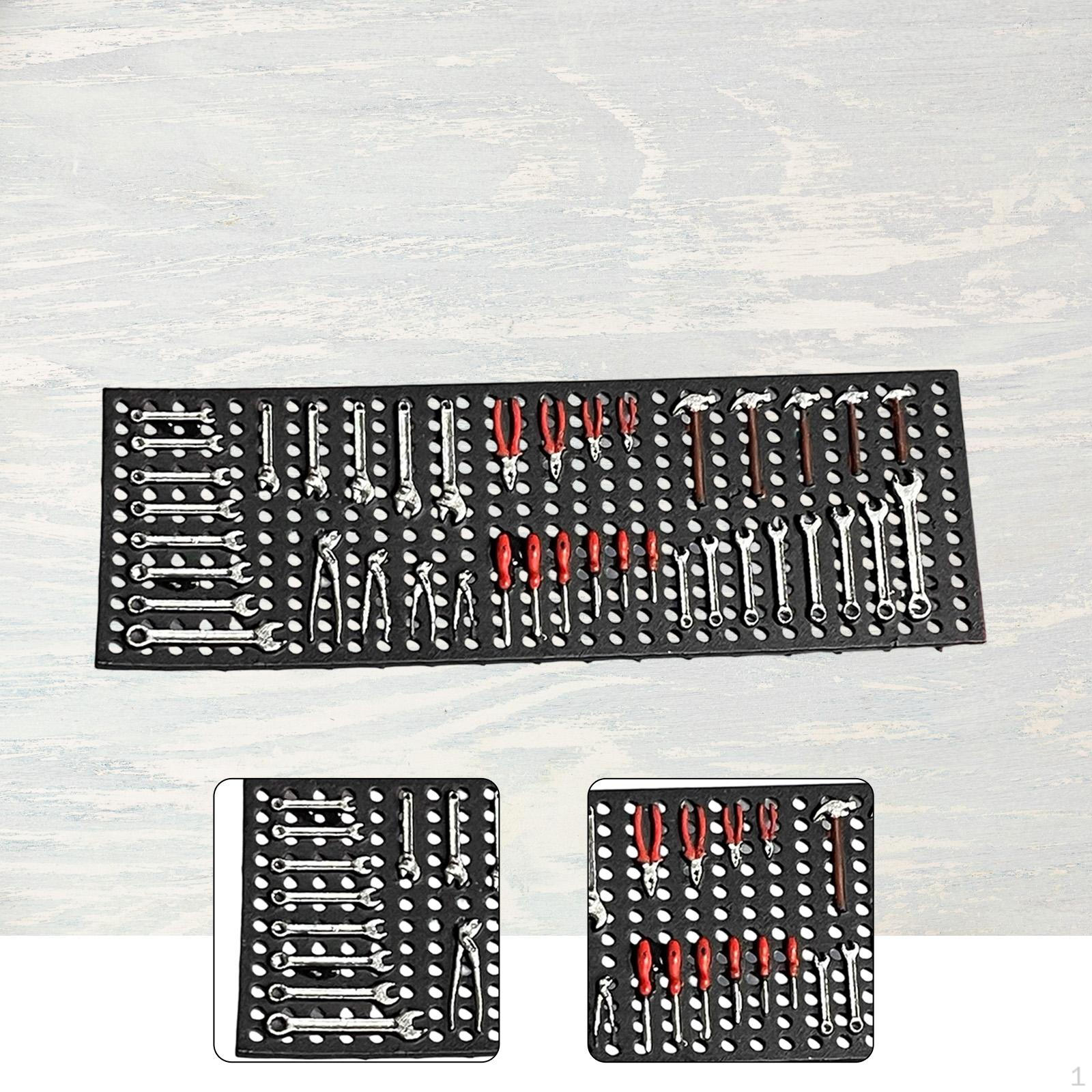 1/64 Панель-перфоратор для гаража Модель Авторемонт Фотография Расписанная вручную Прочная Легкая Диорама