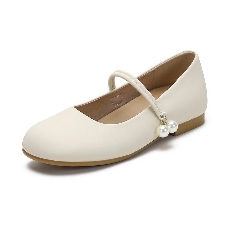 Inner height increase Mary Jane shoes women's flat height increase gentle ballet single shoes women's maternity shoes