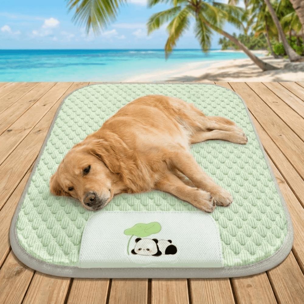 

Breathable Dog Cool Mat Anti-slip Dog Bed Pad Cat Nest Mat Pet Rest Cushion Kennel S зелёный