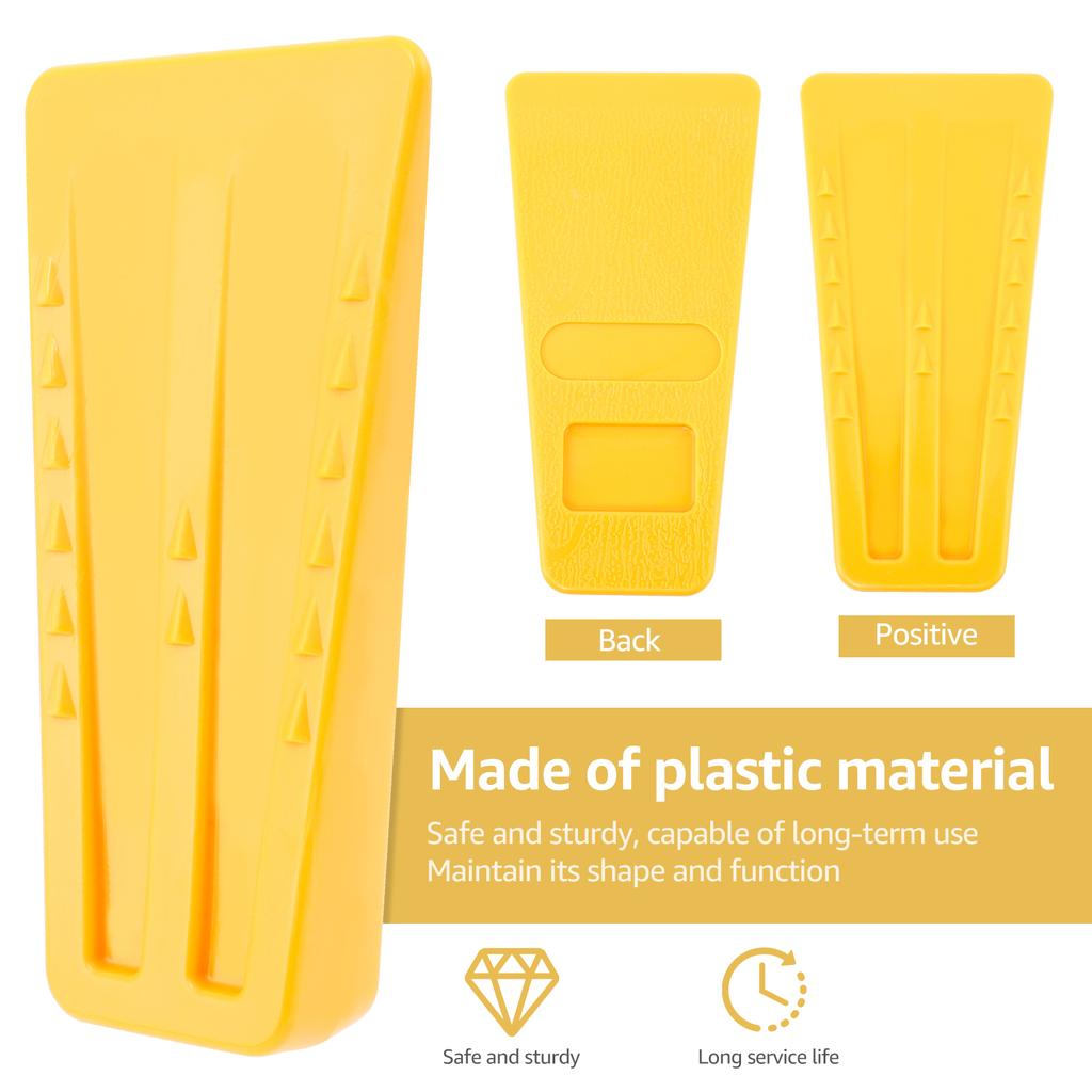 6Pcs Felling Wedges Plastic Chainsaw Accessories Wedges Wear Resistant Tree Safety Cutting Wedge Logging Supplies For Trees Wood
