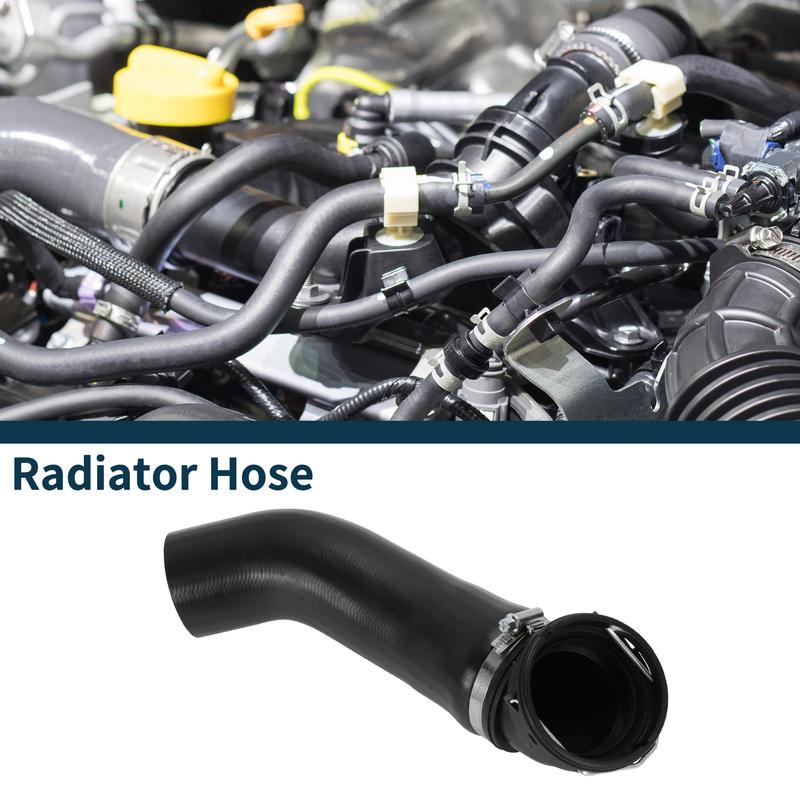 X Autohaux Radiator Hose Heater Hose for BMW X3 E83 2.0d 2004-2007 No.11613450222 Rubber Intercooler Upper Hose Black 1 Pc