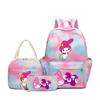 Student Schoolbag Large-Capacity Printing Junior High School College Student Casual Simple Backpack