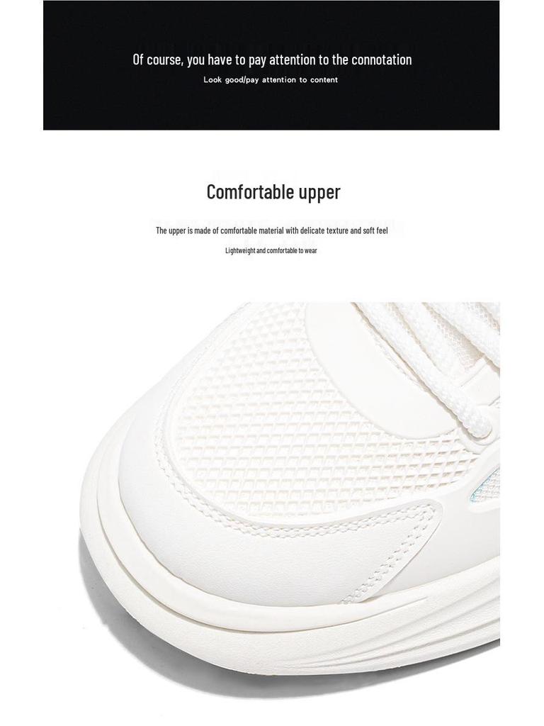 Męskie letnie oddychające sneakersy z siateczki: Modne, na grubej podeszwie, casualowe i wszechstronne buty do skateboardingu.