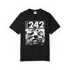 Voorkant 242 EBM Industriële Elektronische Body Music COMFORTKLEUREN T-shirt Unisex shirt Katoen Oversized Grote Maat
