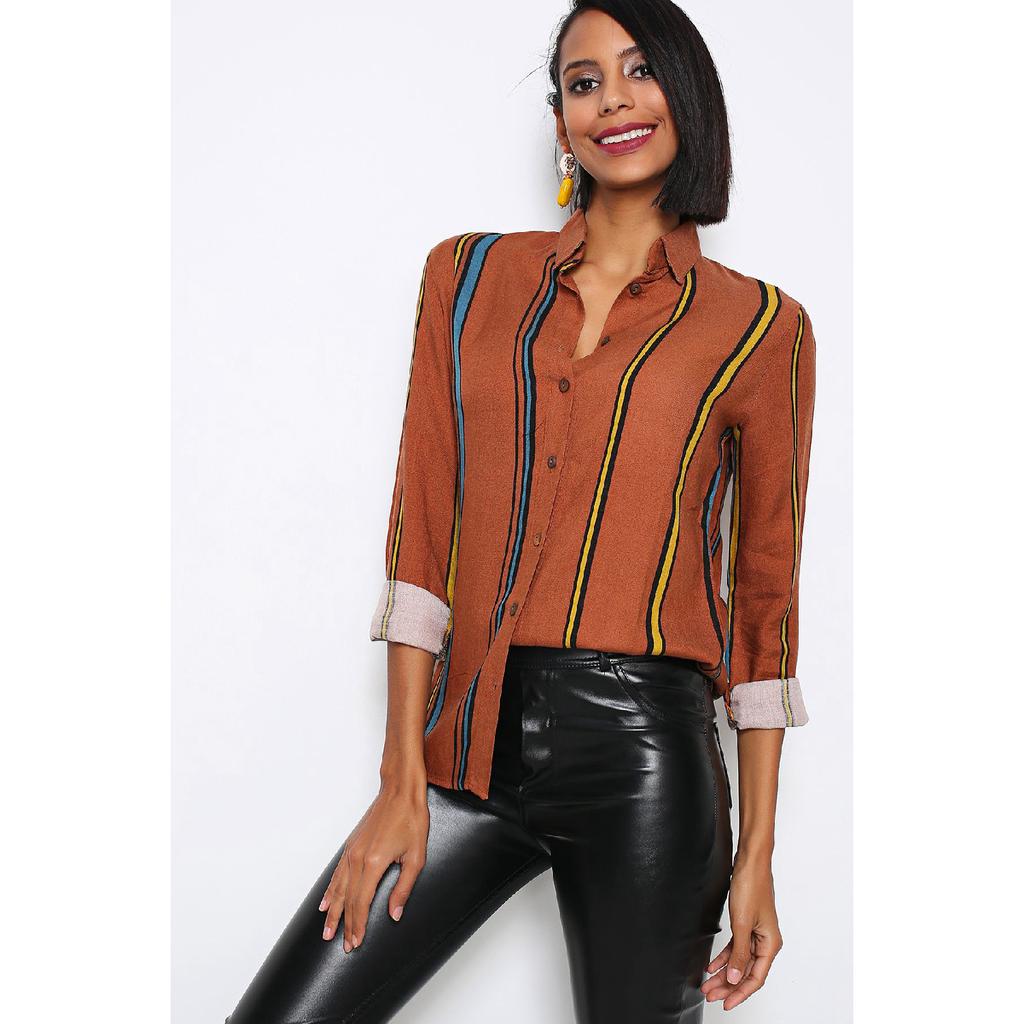 Vertical Striped Women's Shirt