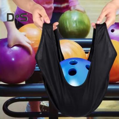 2 Pcs Bowling Seesaw Bag Washable Bowling Ball Polisher Bags Black Ball Cleaner Towel for Bowling Ball Cleaning And Storage