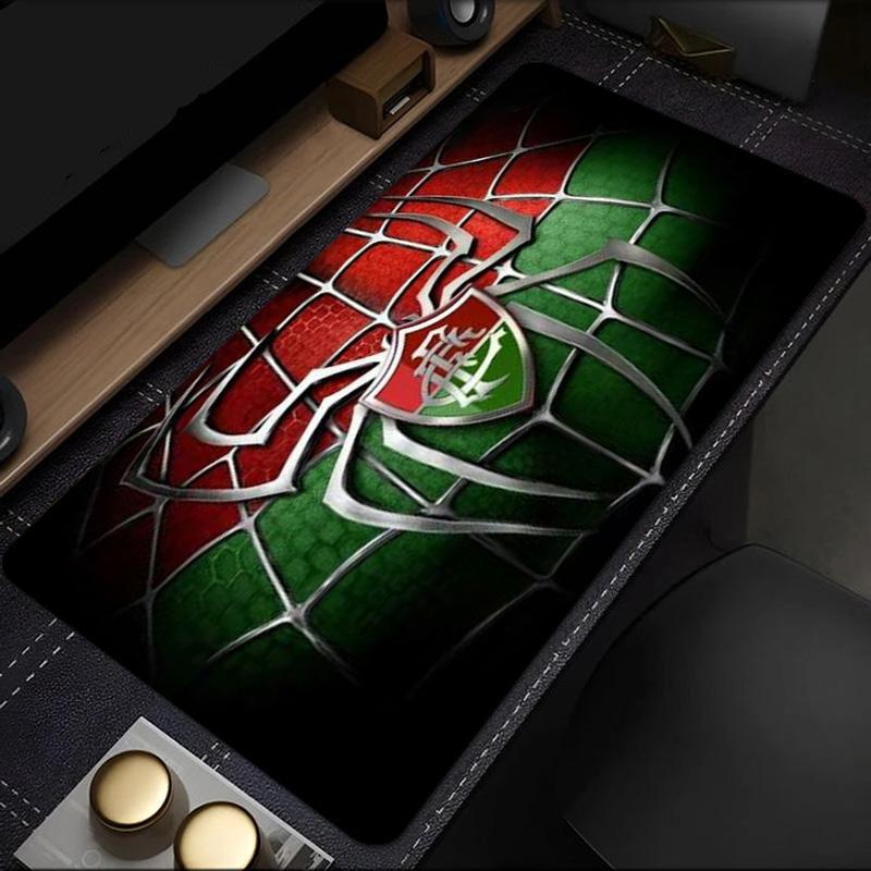 Fluminense Fc Crest mouse pad, rubber base, esports desk mat, mouse pad for gamers and office use, gaming desk , easy to clean mat