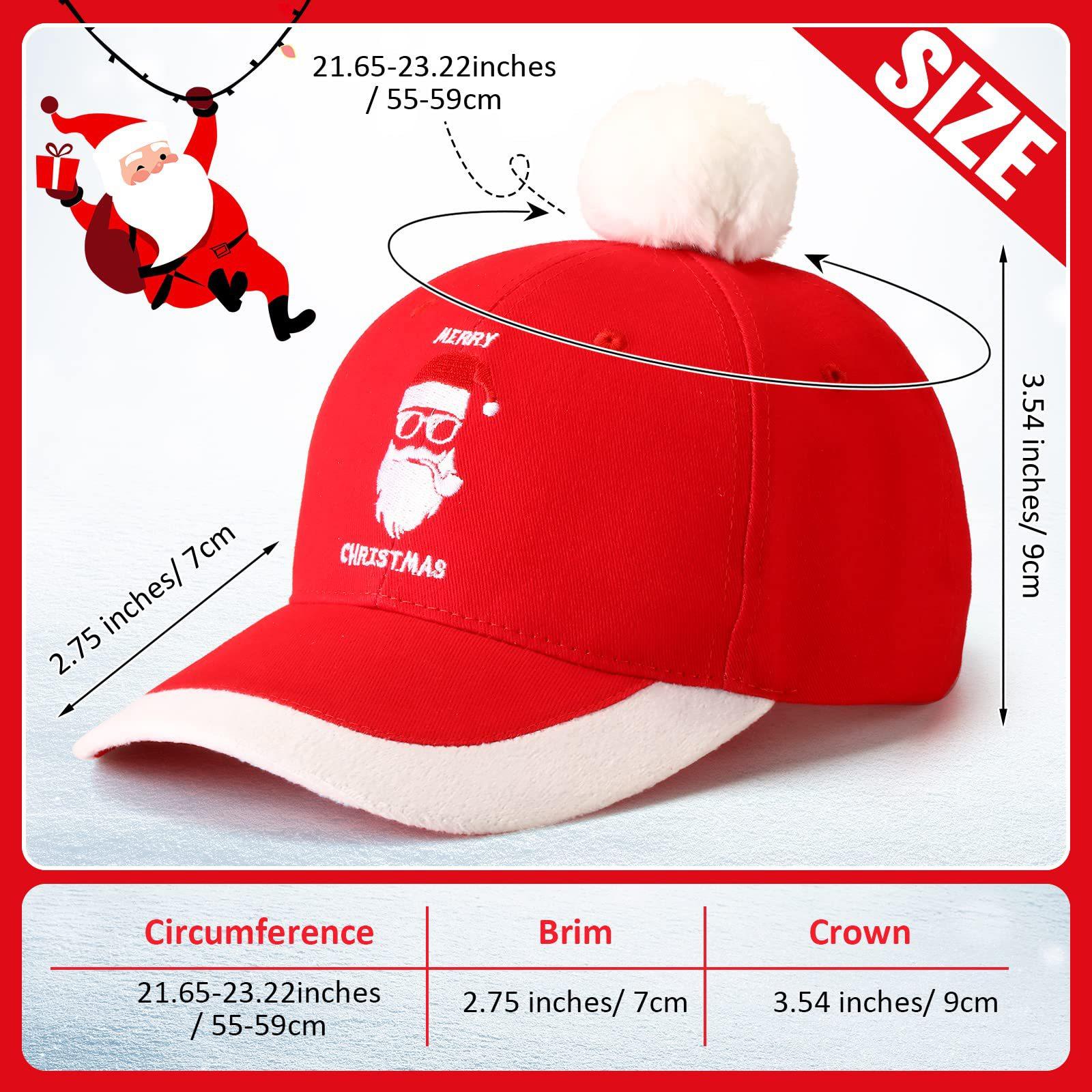 

Рождественская шляпа украшения шляпа вечеринка вечеринка вечеринка колпак 55-59cm красный