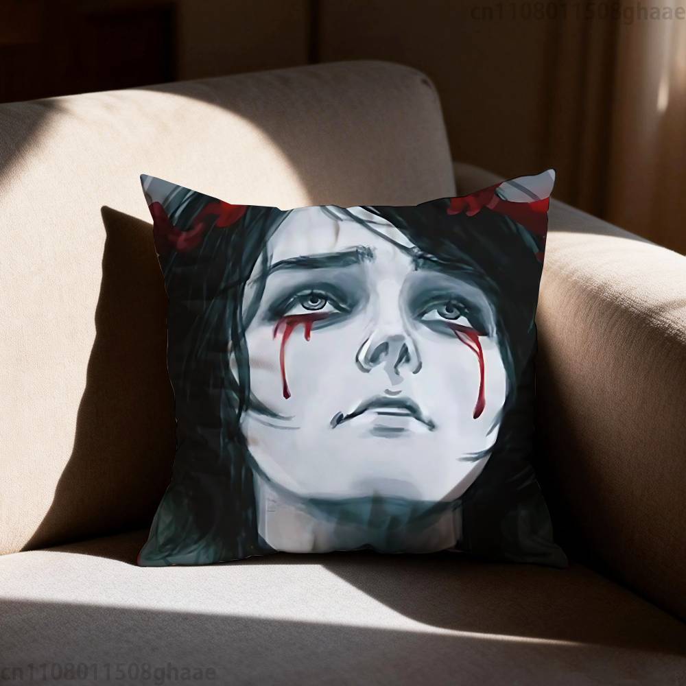 My Chemical RRomance Pillowcase Casual Style Decoration Suitable for Home Decoration Excluding Pillow Core