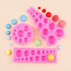 3D Pearl Fondant Mold Half Ball Chocolate Silicone Mould Semi Sphere Cake Decorating Tool Kitchen Baking Accessories