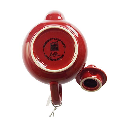 LONDON POTTERY Farmhouse Teapot, 2-Cup, Red, 580061