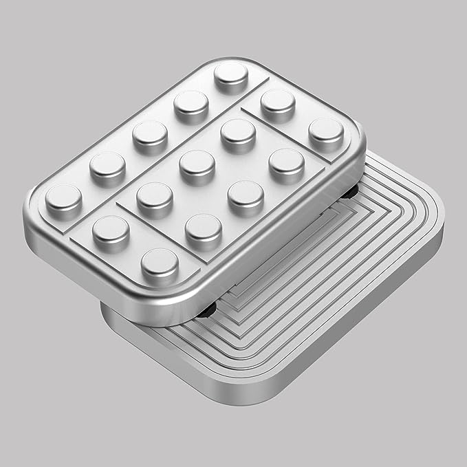 Metall EDC Fidget Slider Magnetischer Baustein Schieberegler Haptischer Schieberegler Antistress Fidget Spielzeug Erwachsenen Stressabbau Spielzeug ADHS Autismus