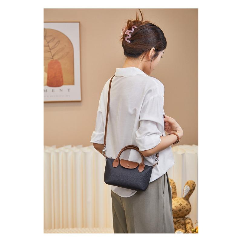 Summer Handbag, Leather Single-shoulder Bag for Women To Make Dumplings, Leather Crossbody Bag, Versatile Mini Bag