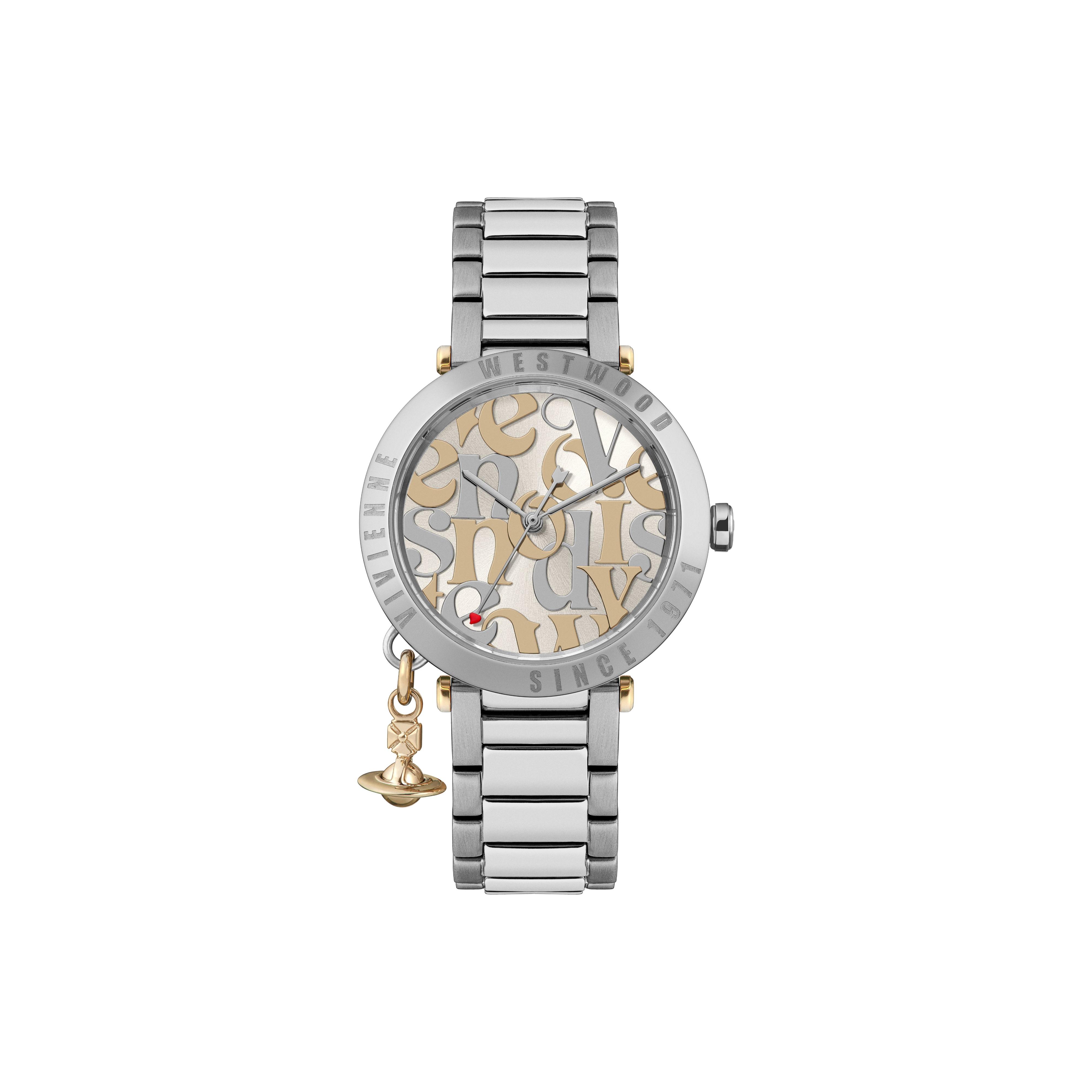 

Vivienne Westwood Quartz Watch 32Mm Gold Dial Saturn Pendant Unisex watches DWVV315WSSL Regular Watch Box,Silver