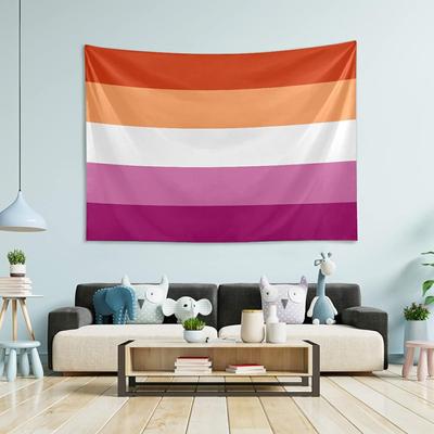 Tapestry Hjjkllp Wall Sunset Proud Flag