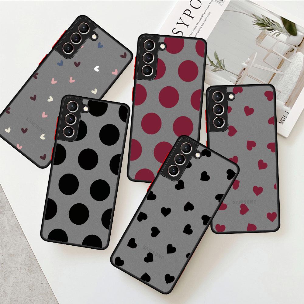 Blumen Mattes Case Für Samsung Galaxy S22 S20 S21 FE S10 S9 Plus S8 Capa Note 20 Ultra 10 Lite Handy Fundas