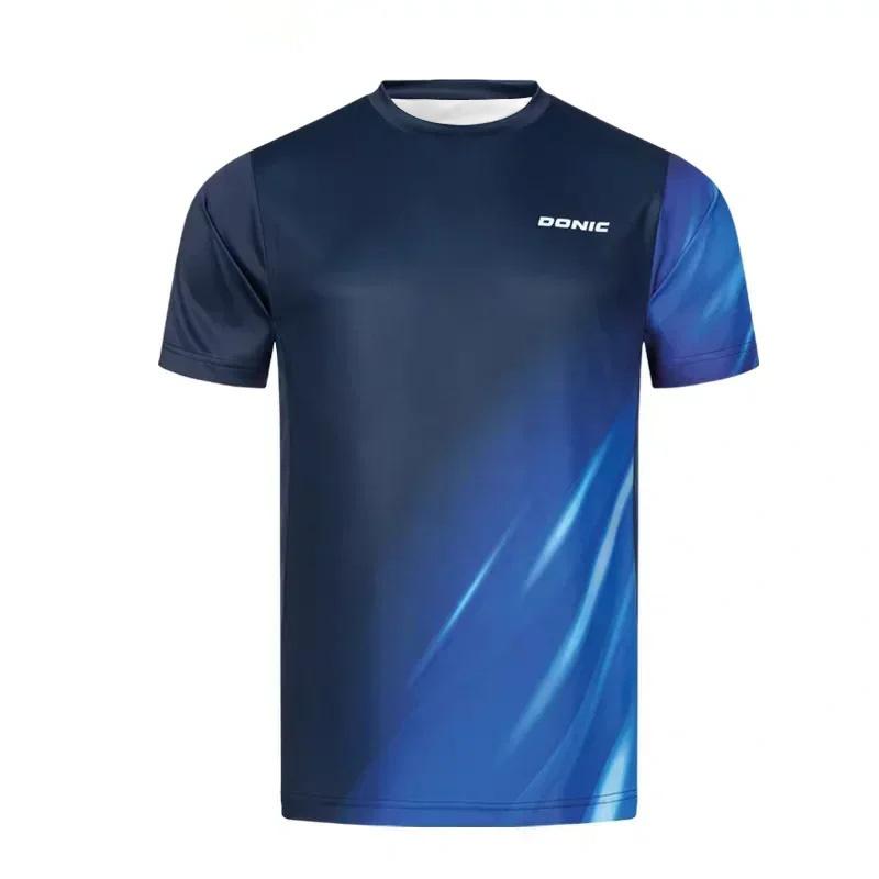 Tricou de tenis de masă pentru bărbați cu imprimeu 3D Tricou de vară respirabil pentru bărbați pentru badminton Top cu mânecă scurtă cu uscare rapidă