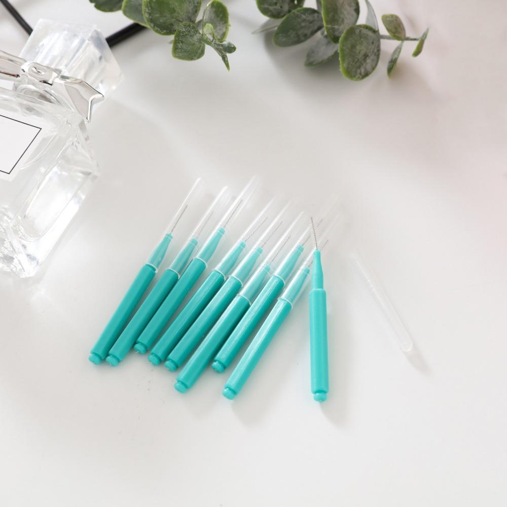 30Pcs Soft Micro Braces Brush Bendable Teeth Cleaning Tools Orthodontic Braces Cleaner Brush  Travel