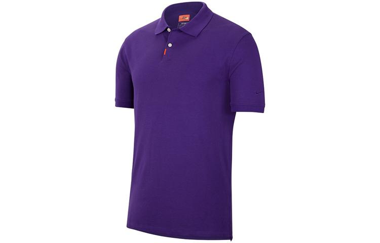 Nike Polo Shirts Men s Purple Polo Collar Moderate Straight Fit BV0481-547 S