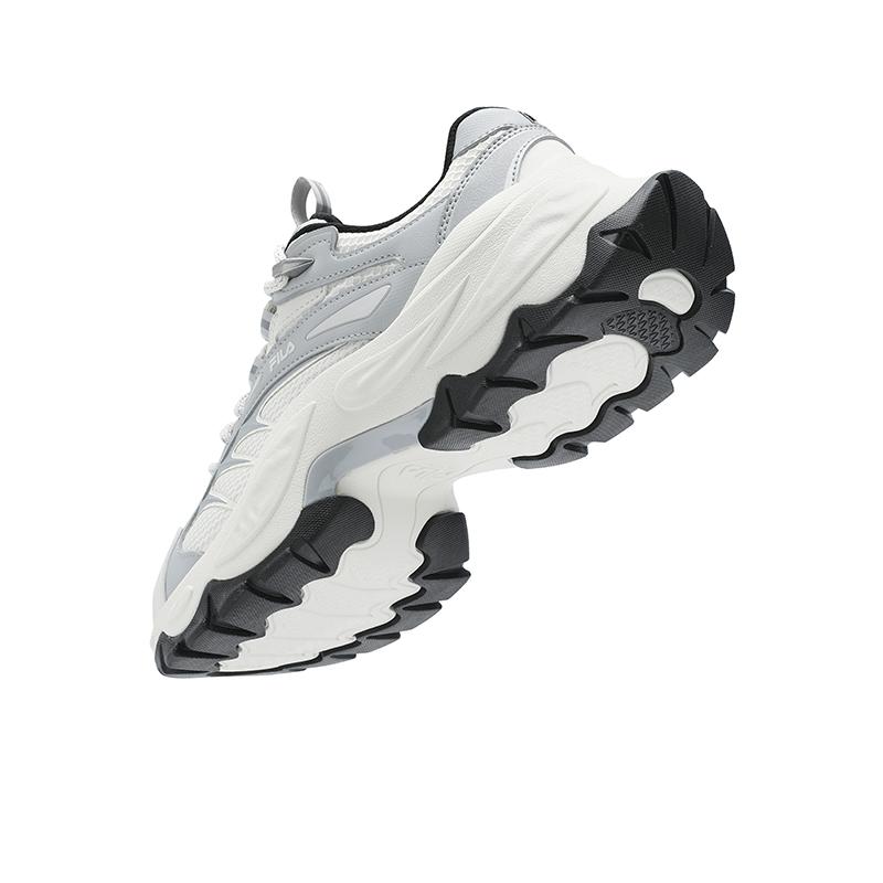 New FILA SOFIA 4 Slip Resistant Low Top Casual Shoes Women's White Gray F12W511107FSL