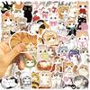 50 Cartoon Cute Cat Doodle Stickers Decorative Ipad Suitcase Notebook Diy Waterproof
