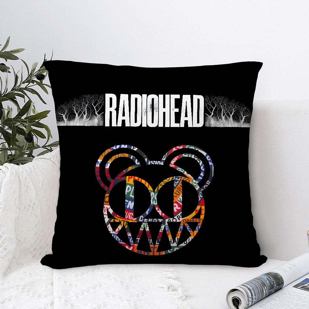 B-British Band RadioheadS Pillow Case Plush Fabric Soft  Pillowcase Double Sided Print   Cushion Cover Throw Pillow Cover
