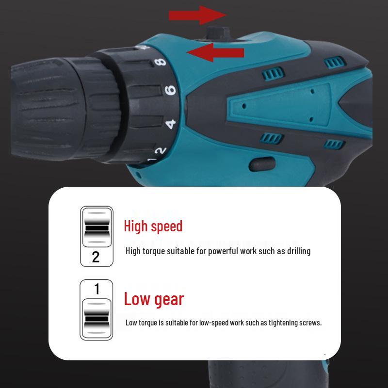 New Multifunctional Handheld Electric Drill with Portable Rechargeable Lithium Battery
