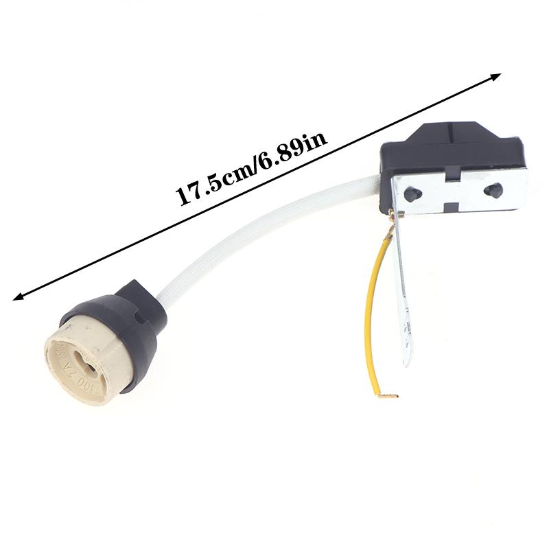 Gu10 Lamp Holder Ceramic Base And Terminal Block/Bridge W Cable And Insulating Sleeve For Gu10 Base Halogen Socke Gu10 Led Bulb