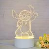 Customize Acrylic 3D Illusion LED Warm White Night Light for Living Room Kids Bedroom Decorative Lamp with USB Power