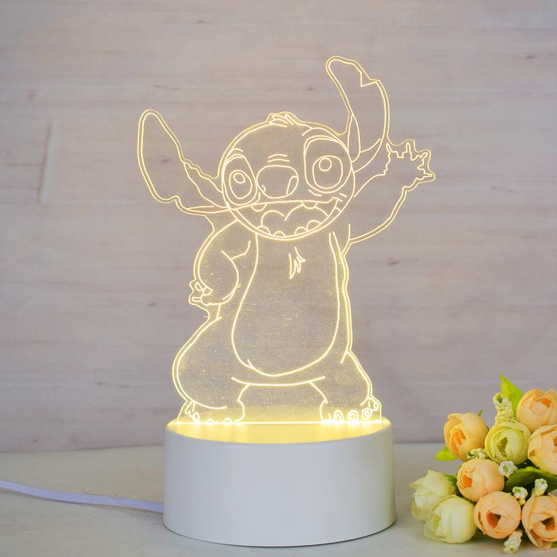 Customize Acrylic 3D Illusion LED Warm White Night Light for Living Room Kids Bedroom Decorative Lamp with USB Power