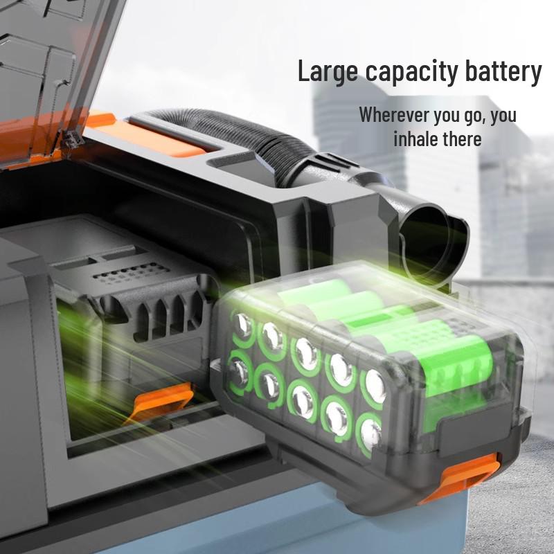 High-Power Wireless Vacuum Cleaner: Strong Suction, Multi-functional, Wet/Dry, Blower/Suction for Home, Industrial, and Car Use