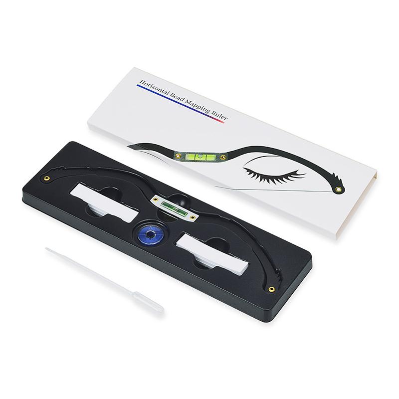 Eyebrow Ruler Bow Tool Bubble Leveler Positioning Balance Thread Eyebrow Mapping Ruler Bow for
