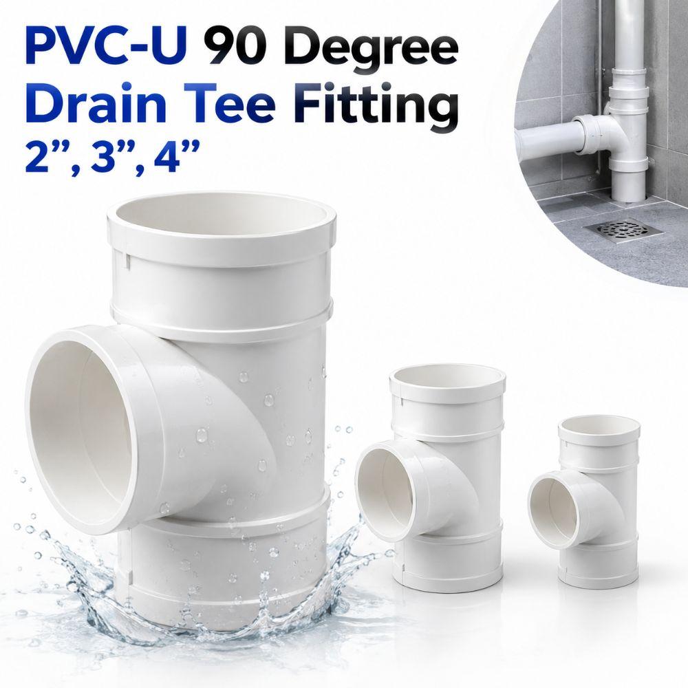 Corrosion-Resistant 3-Way Drainage Pipe Fittings White Drain Pipe Joint Pipeline Accessories