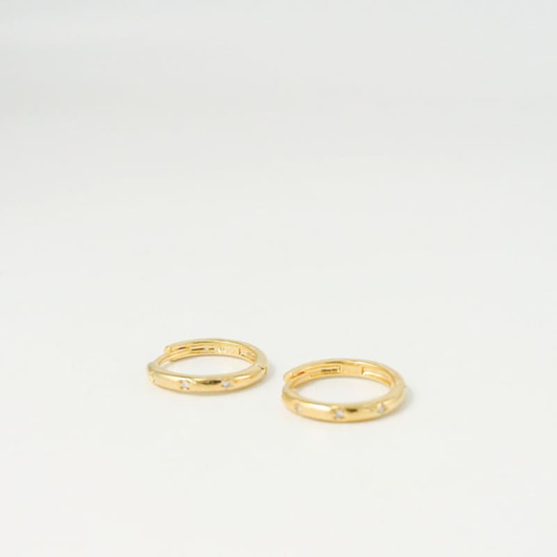 objet213 Circle & Star Earrings (Silver 925)