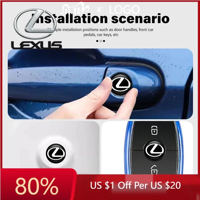 2026 Hot Interior Stickers For Lexus GX470 LS400 LX470 LX570 RC350 UX250h ES350 RX450h 8pcs Car Door Keyhole Cover Sticker Unive JM3