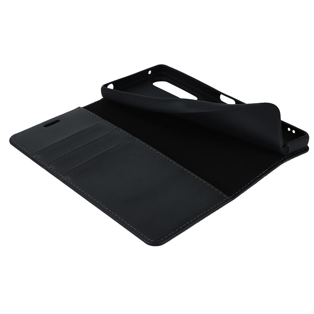 For Sony Xperia 1 V Stand Flip Wallet Crazy Horse Texture Genuine Cow Leather Cover Phone Case