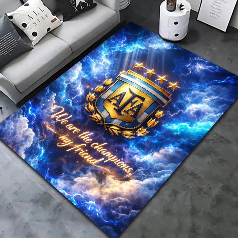 Argentina National Football Team Carpet Rug for Living Room Bedroom Home Sofa Decoration,Kids play Non-slip Floor Mat