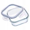 KADAX Szklany Pojemnik Na Żywność Jedzenie Z Pokrywką Pudełko Śniadaniówka