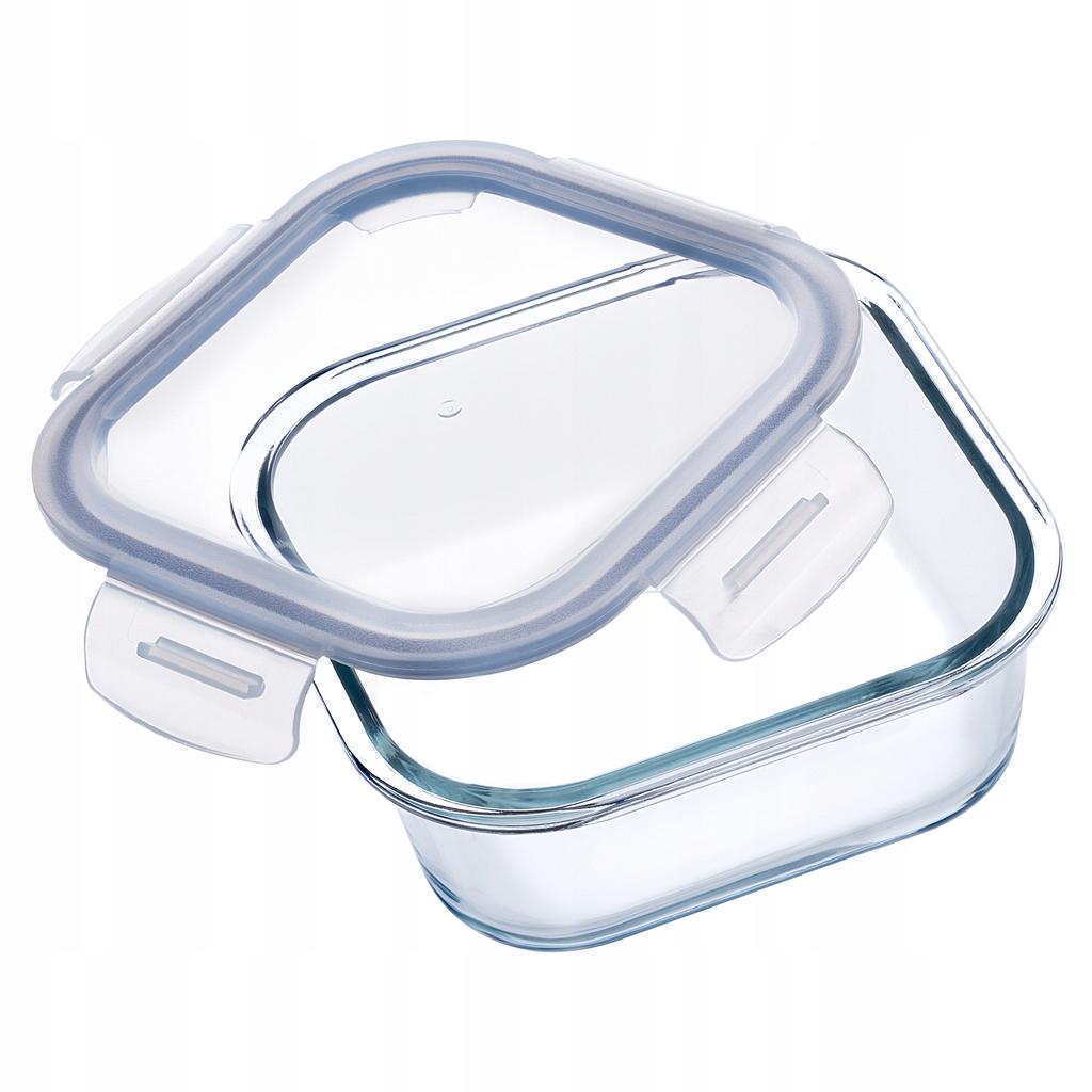 KADAX Szklany Pojemnik Na Żywność Jedzenie Z Pokrywką Pudełko Śniadaniówka
