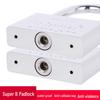 Blade-Shaped Stainless Steel Padlock, Square Head, 30mm, Ideal for Doors, Dorm Rooms, Cabinets, Long-Shank Anti-Theft Design.