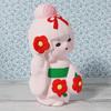 Castle Enterprise Traditional Flower Doll Made in Japan Japanese Souvenir (Tsubaki)