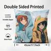 Anime BLSS-Sasaki And M- Miyano Pillow Case Comfort Sofa Bed Silky Elegant Invisible Zipper Custom Decorative Cushion Cover