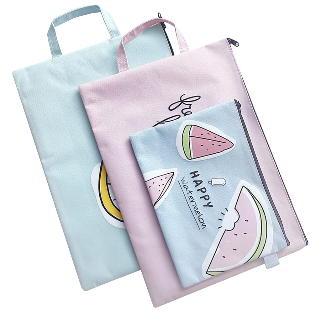 Formemory File Case Document Bag A4 Storage Bag Pencil Case Portable Slim File Bag Folder Document Case Office Supplies Travel Pouch Stationery